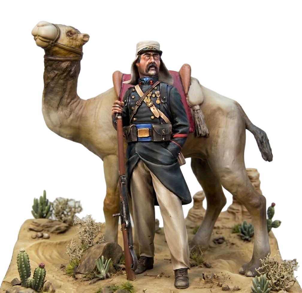 French Foreign Legion & Dromedary-North Africa, 1908